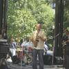 Performing with my band at a 'Wednesdays at Woodruff' concert at Woodruff Park in downtown Atlanta.